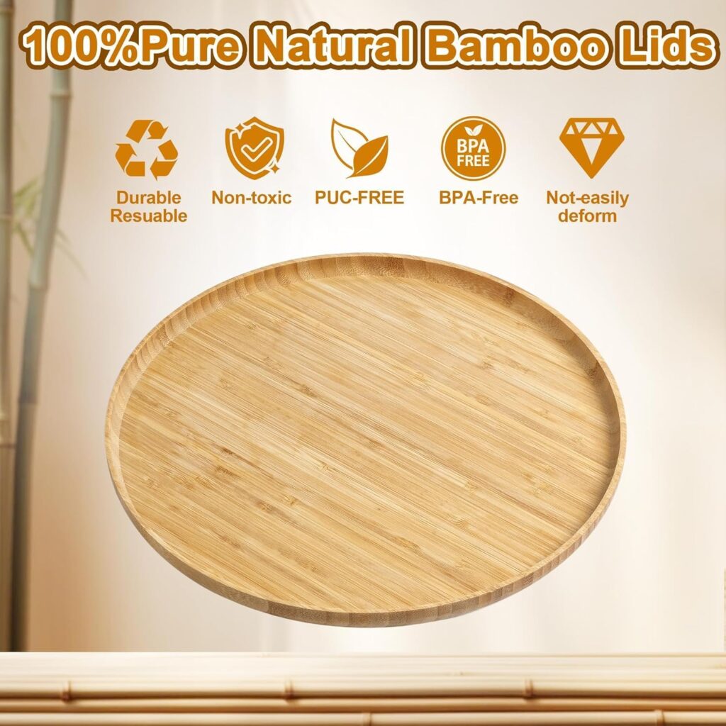 12 inch Premium Bamboo Round Tray