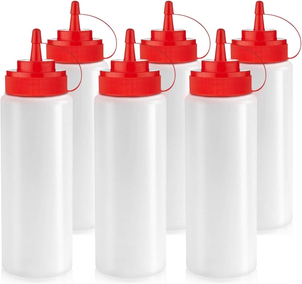 12 oz Plastic Condiment Squeeze Bottles