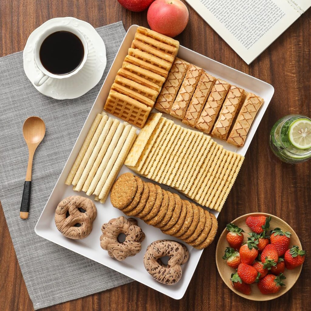 16" x 11" Large White Serving Trays