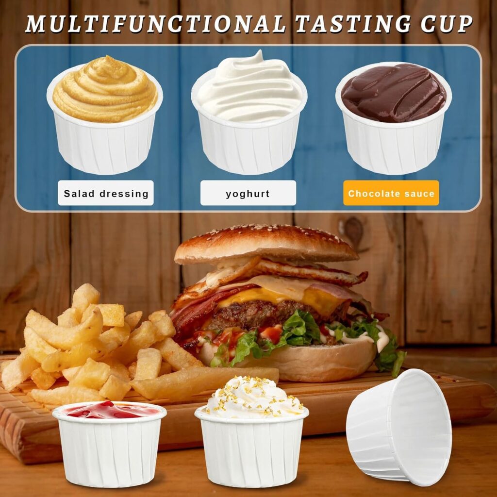 2 oz Paper Souffle Portion Cups