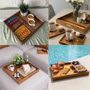 20 inch Large Square Ottoman Tray