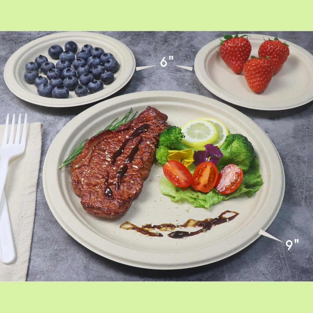 6“ Small Compostable Dessert Plates