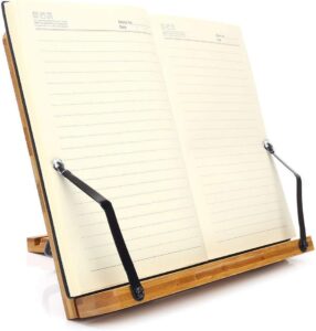Adjustable Bamboo Book Stand