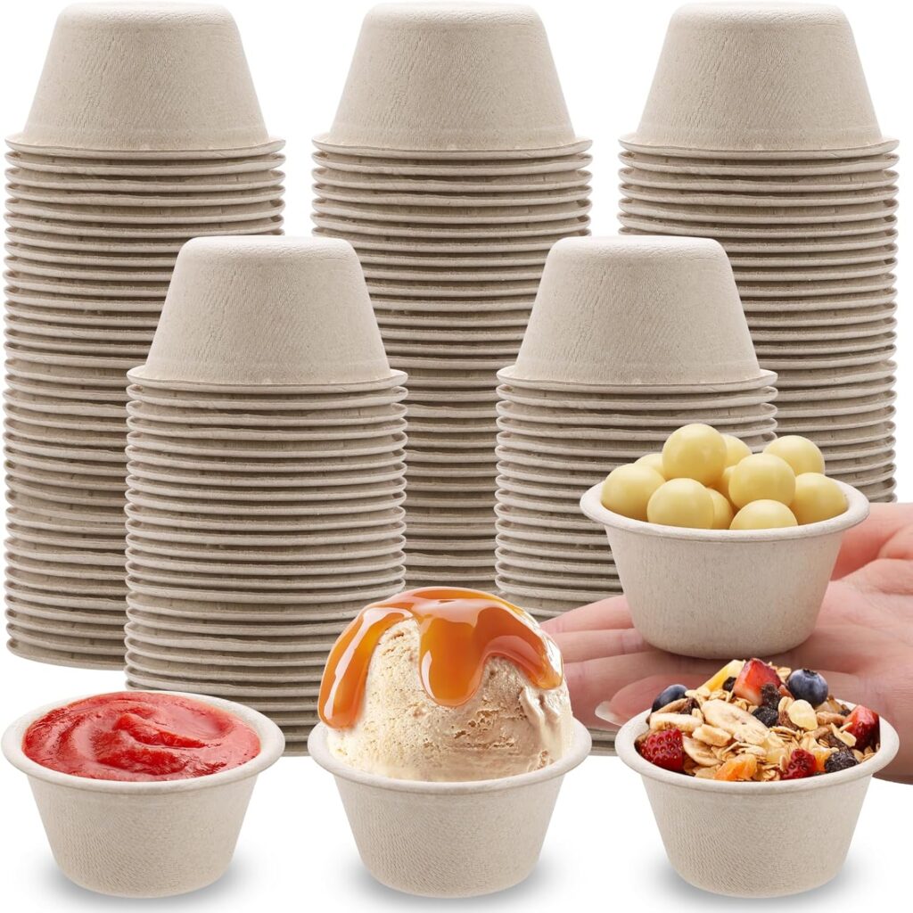 2 oz Bagasse Fiber Souffle Cups