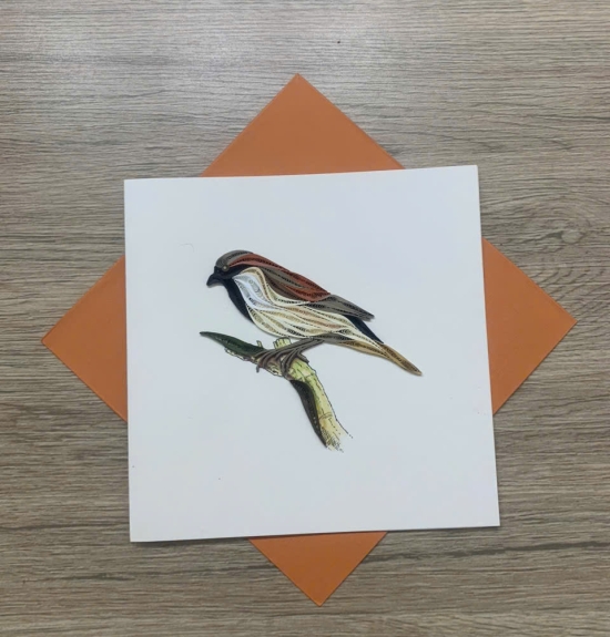 Handmade bird quilling greeting cards – Vietnam manufacturer