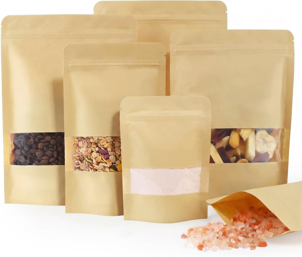 Brown Paper Bags with Window