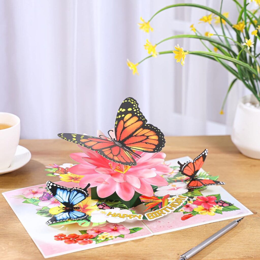 Butterflies Birthday Pop Up Cards