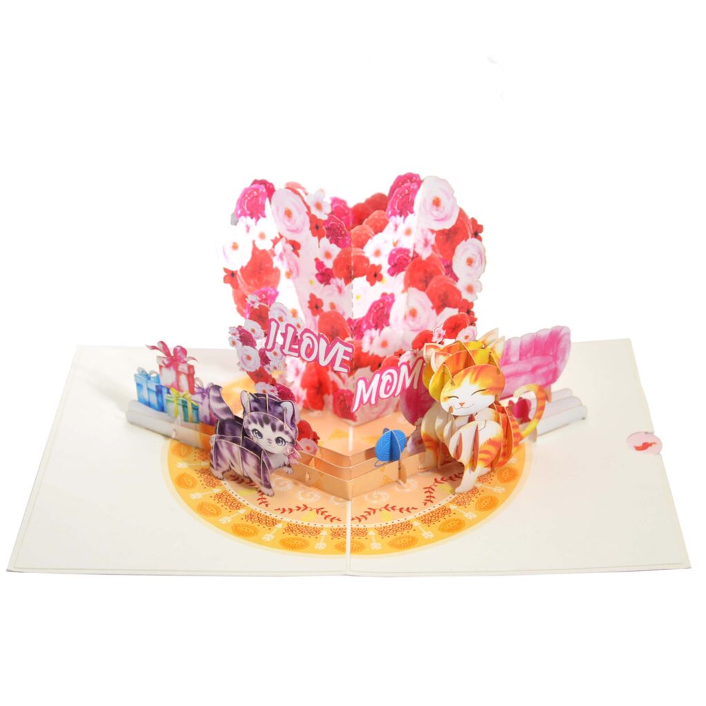 CAT MOM 3D POP UP CARDS