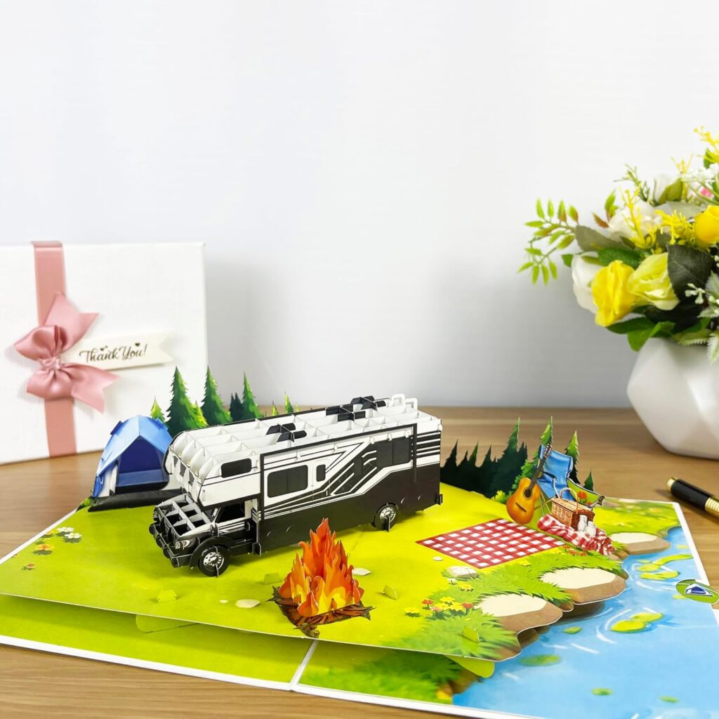 Camping RV Pop Up Cards
