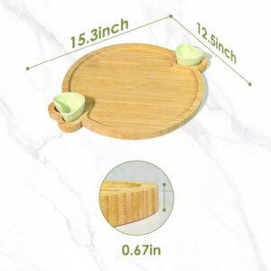 Charcuterie Boards, Cute Bamboo Cheese Board, House Warming Gifts New Home