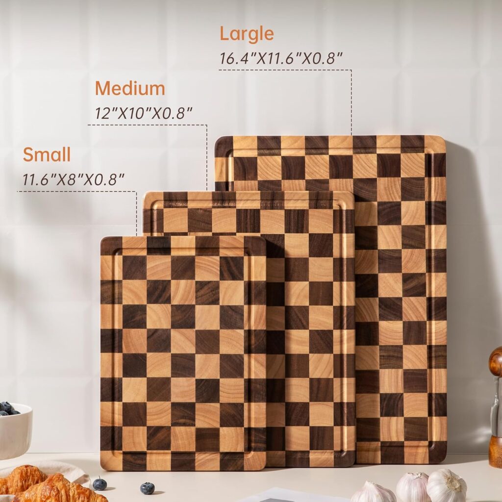 Checkered Cutting Boards for Kitchen