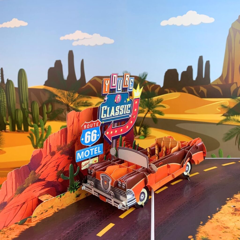 Classic Car Pop Up Cards