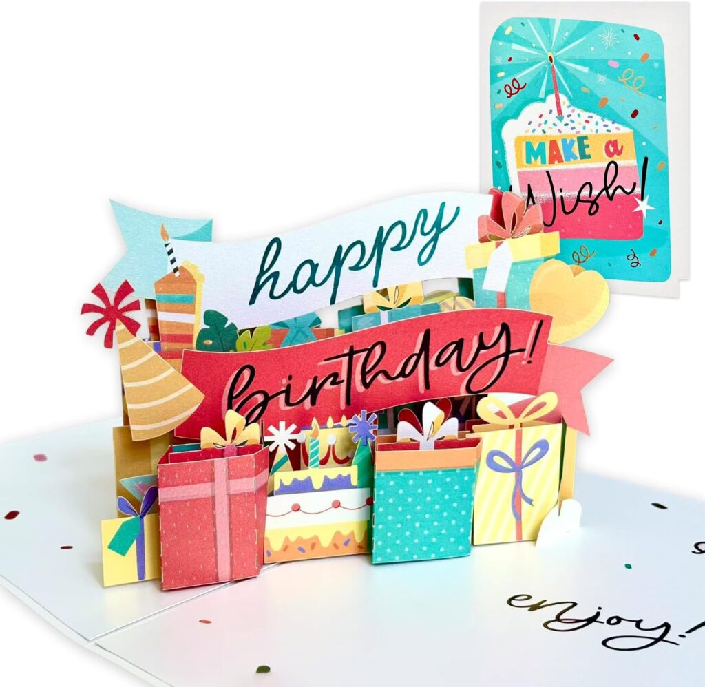 Colorful Birthday Pop Up Cards