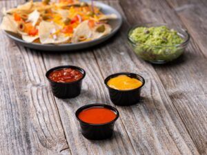 2 oz BlackDiposable Plastic Portion Cups No Lids