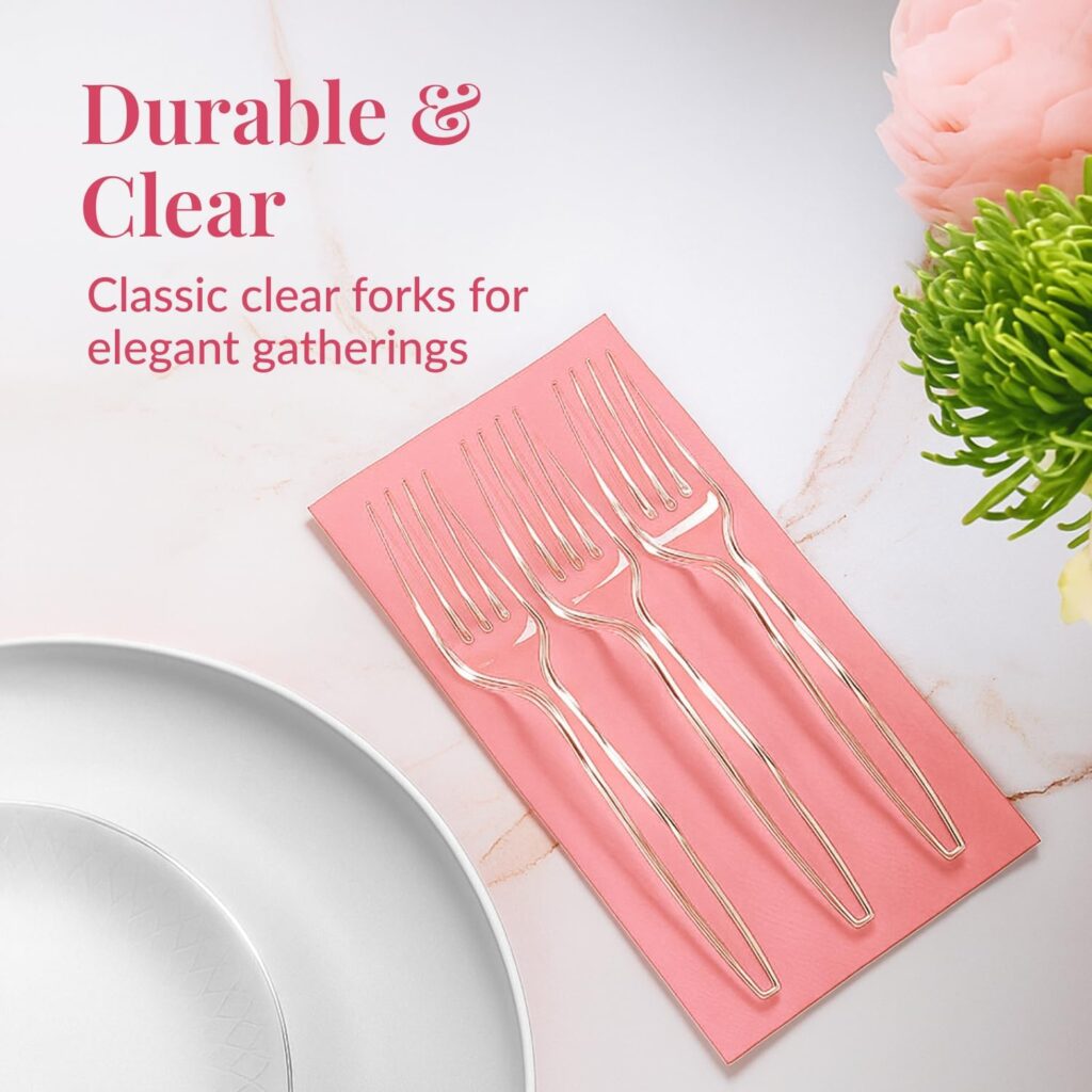 Disposable Clear Plastic Forks