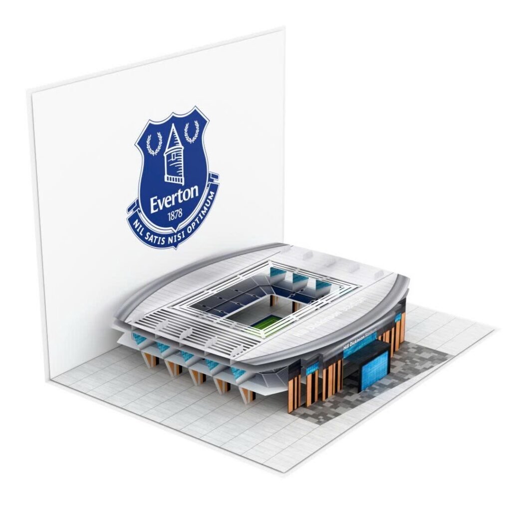 EVERTON STADIUM 3D POP UP CARDS
