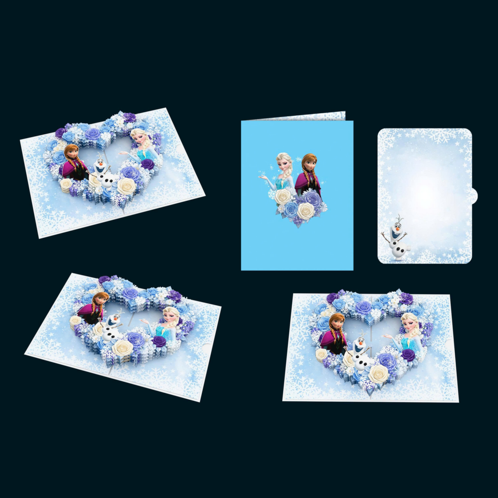 FROZEN 3D POP UP CARDS