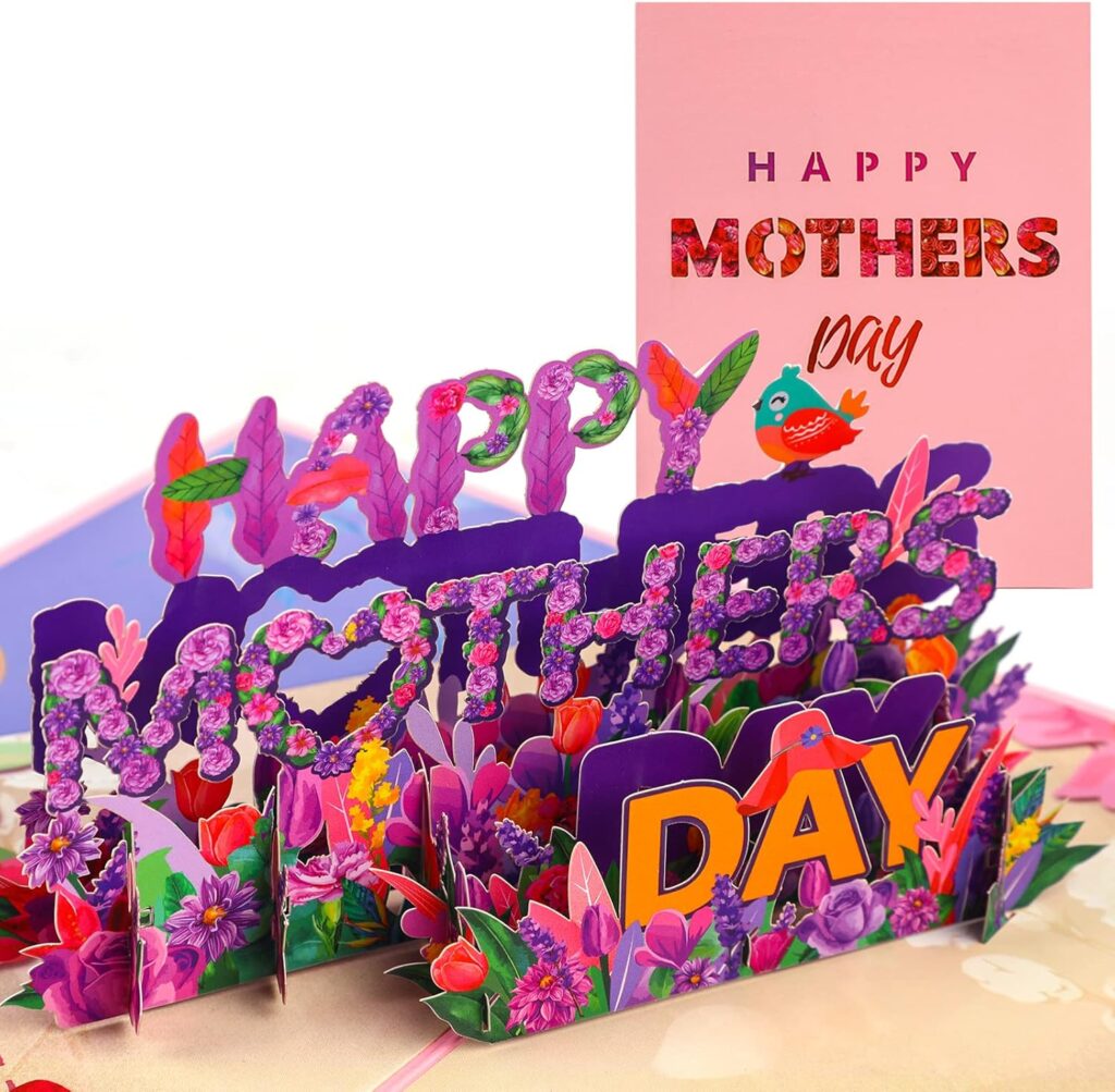 Happy Mothers Day Floral Pop Up Cards