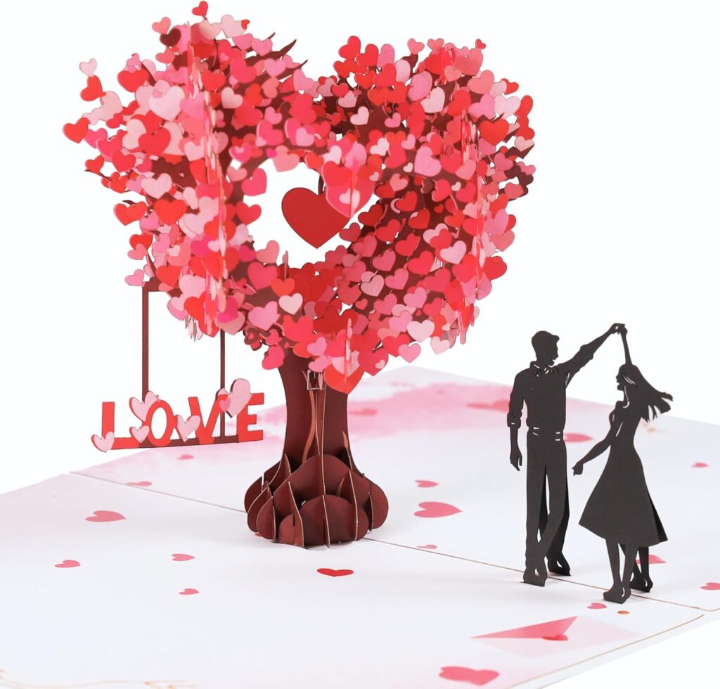 Love Tree Hearts Pop Up Cards