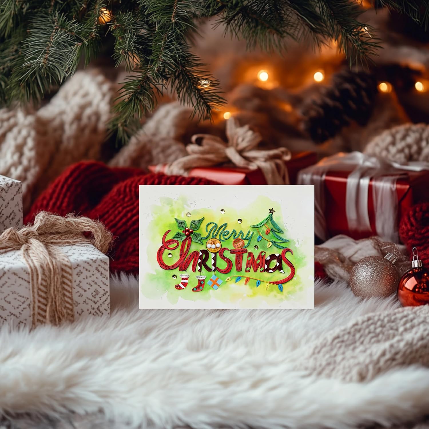 Merry Christmas Quilling Cards
