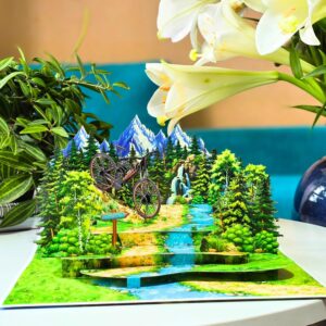 Mountain Bike Pop Up Cards