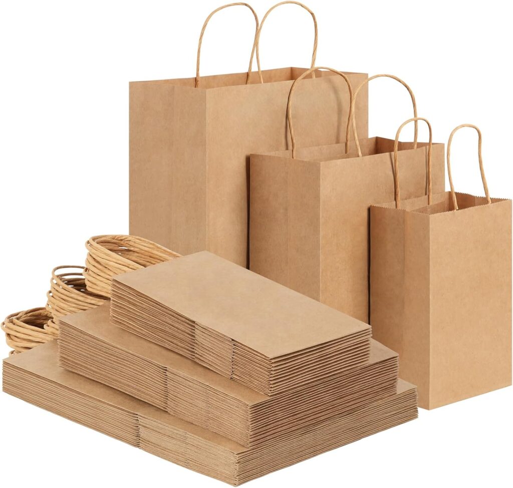 Paper Bags with Handles Assorted Sizes