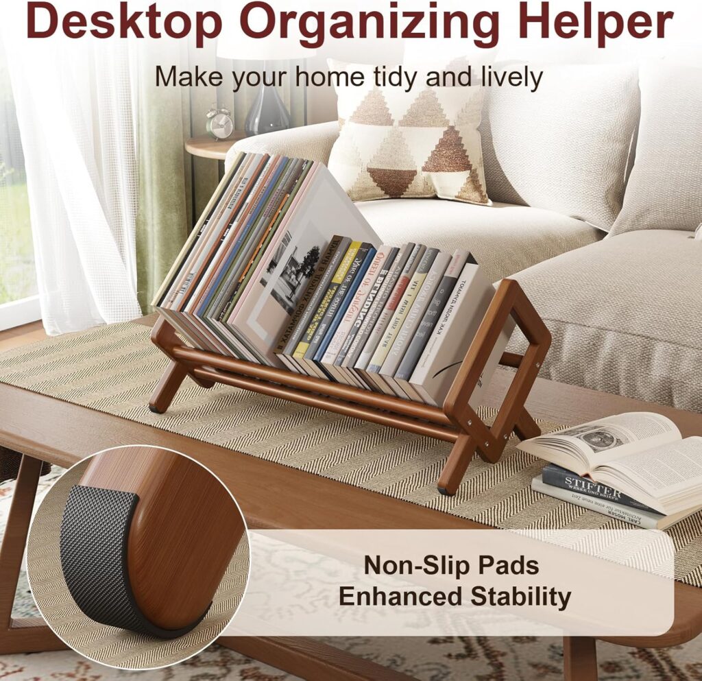 Premium Bamboo Desktop Bookshelf