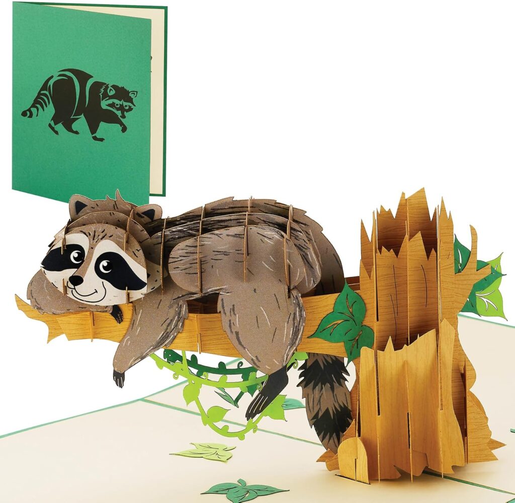 Raccoon Pop Up Cards