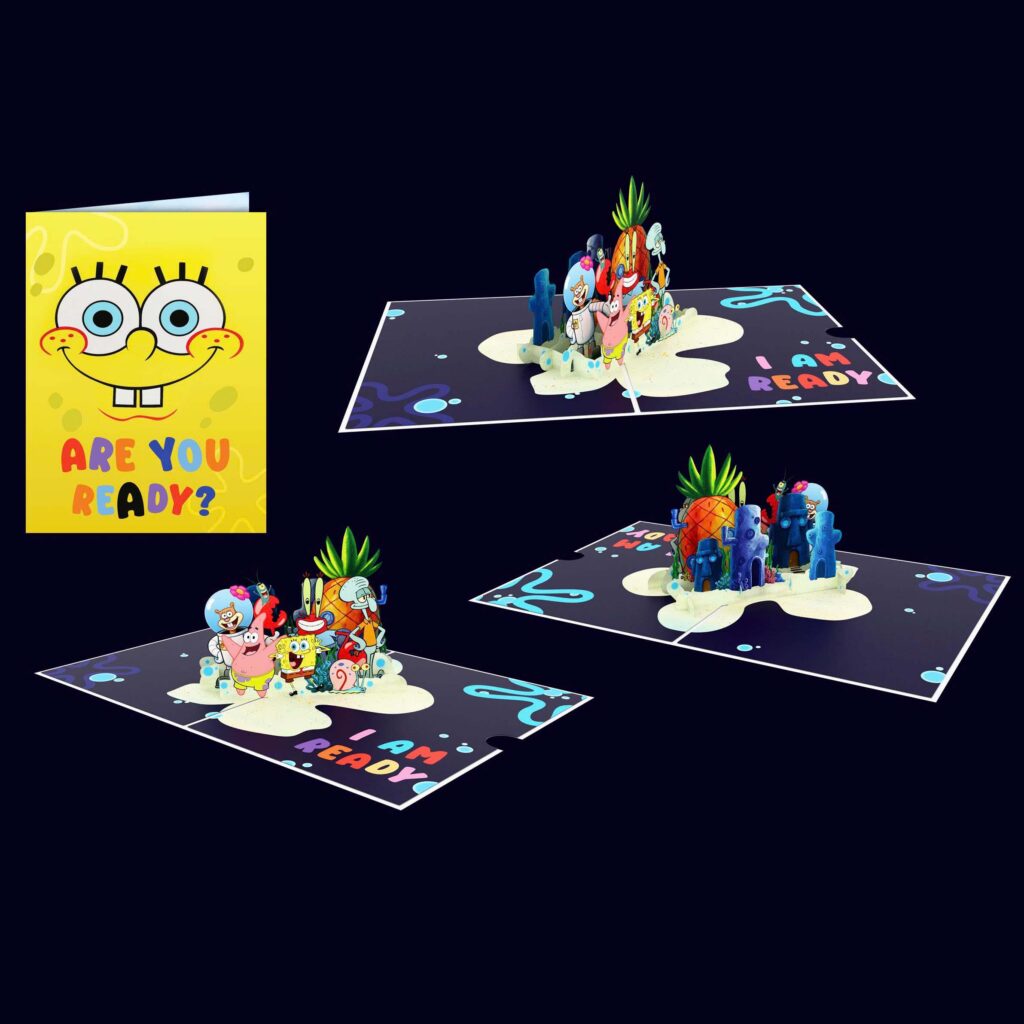 SPONGE BOB 3D POP UP CARDS