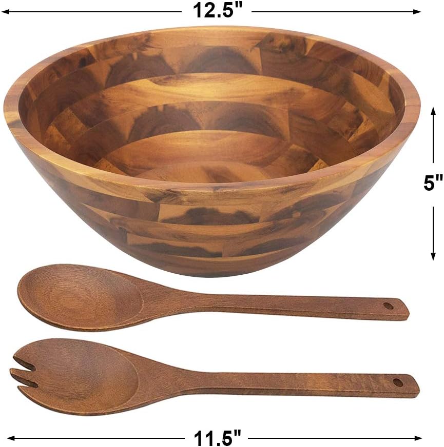 Salad Bowls, Wooden Salad Bowls Set