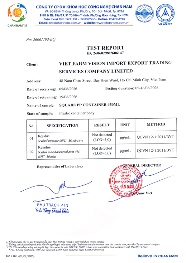 Disposable cups and packaging manufacturer Vietnam