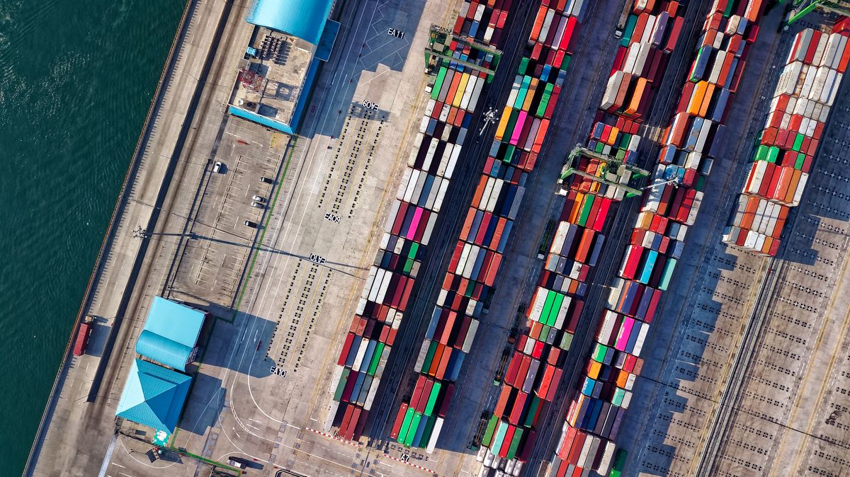 Cargo shipping containers Vietnam export trade
